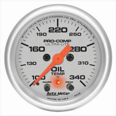 Auto Meter Ultra-Lite Electric Oil Temperature Gauge - 4340